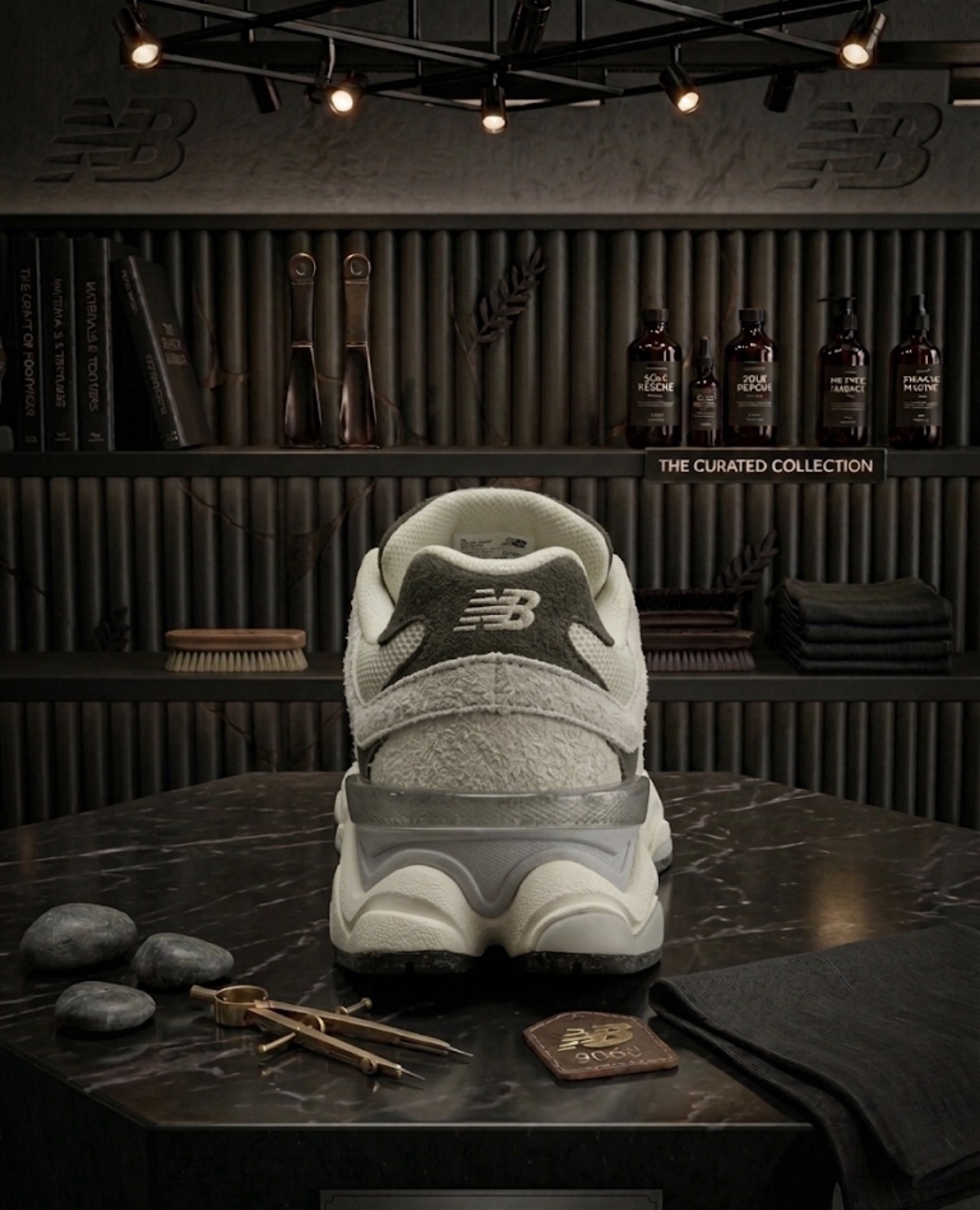 NEW Balance 9060 Sea Salt/ Green - Image 3