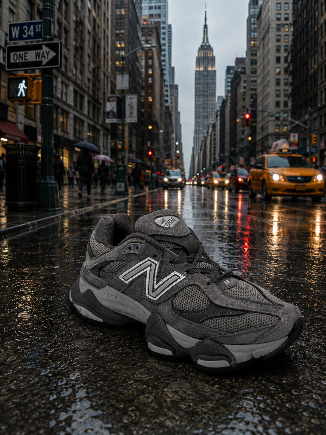 New Balance спортни обувки в графитен цвят – актуален модел
