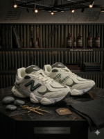 NEW Balance 9060 Sea Salt/ Green - Image 2