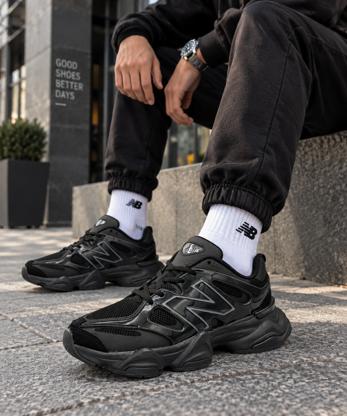 47cc5854-44f3-41b9-a17c-e3b1eb3bd964 Мъжки маратонки New Balance 9060 – черни - Image 1